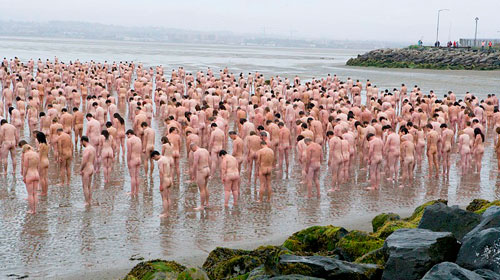 Spencer Tunick Installation Dublin - Image