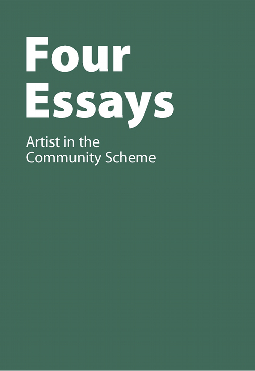 Artist in the Community Scheme: Four Essays thumbnail